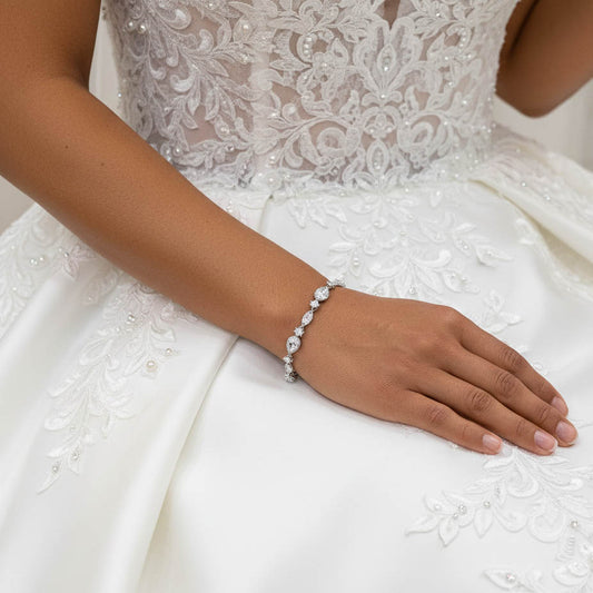 Rose Gold Bridal Bracelet-Ari