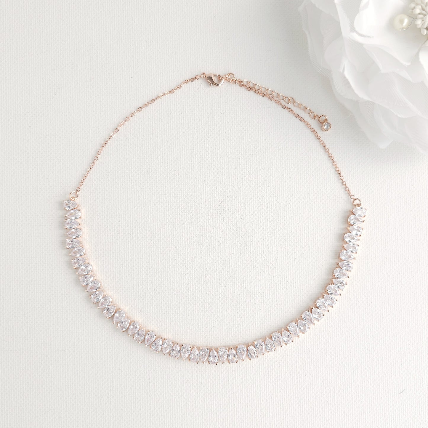 Regal Gold CZ Choker Set: Bride, Wedding & Occasion Elegant Statement Jewellery -Talia