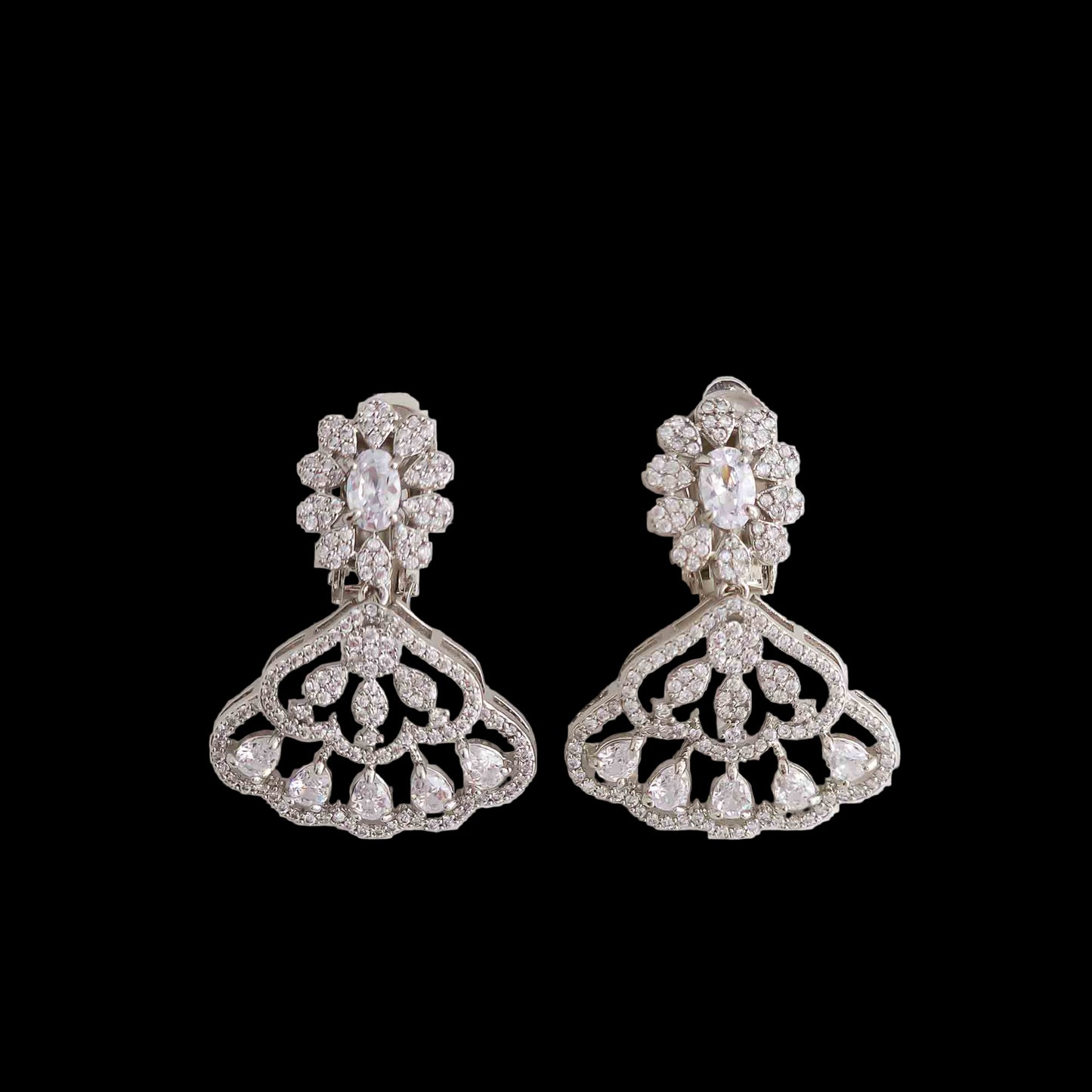 Non-pierced Wedding Clip-On Earrings: Vintage Style and All-Day Comfort- Litvik