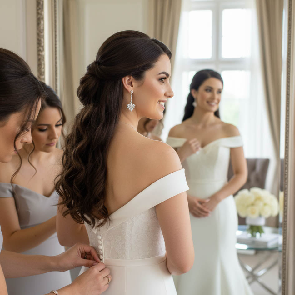 Statement Chandelier Earrings for Modern Brides and Women-Yana