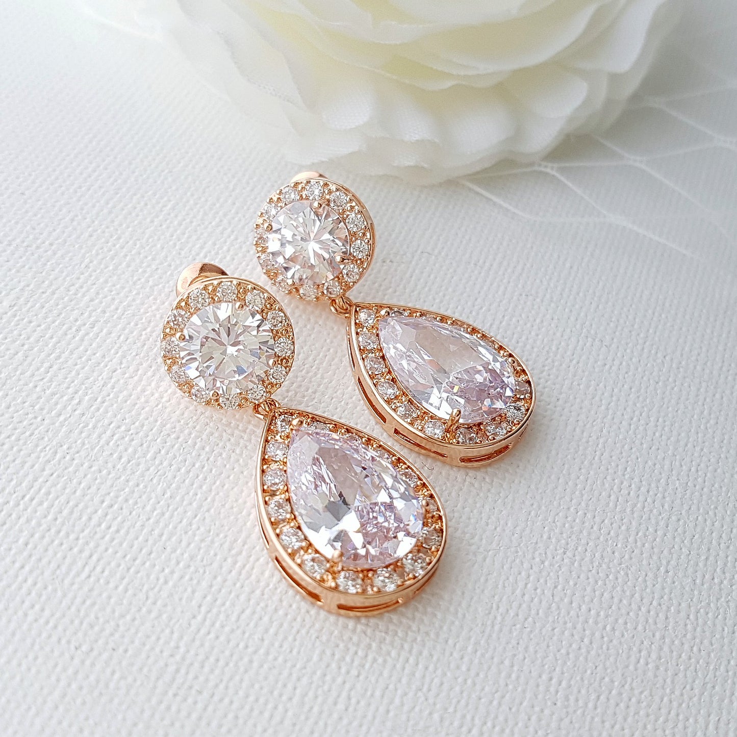 Gold Drop Earrings-Evita