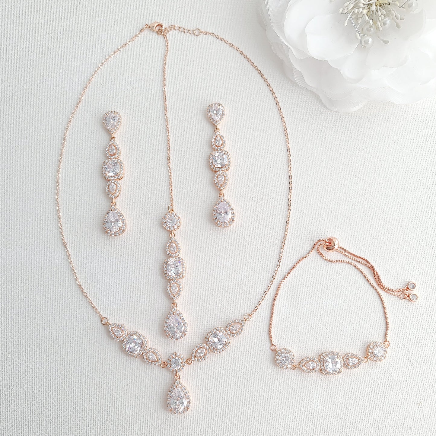 3 Piece Gold Jewellery Set For Brides-Gianna