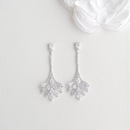 Statement Chandelier Earrings for Modern Brides and Women-Yana