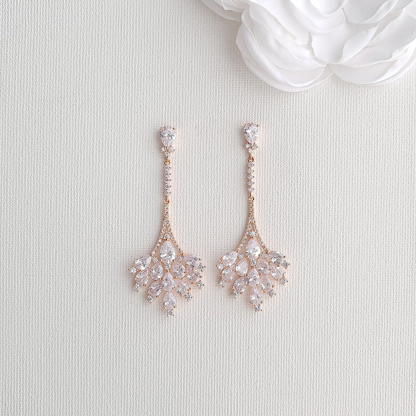 Statement Chandelier Earrings for Brides and Women-Yana