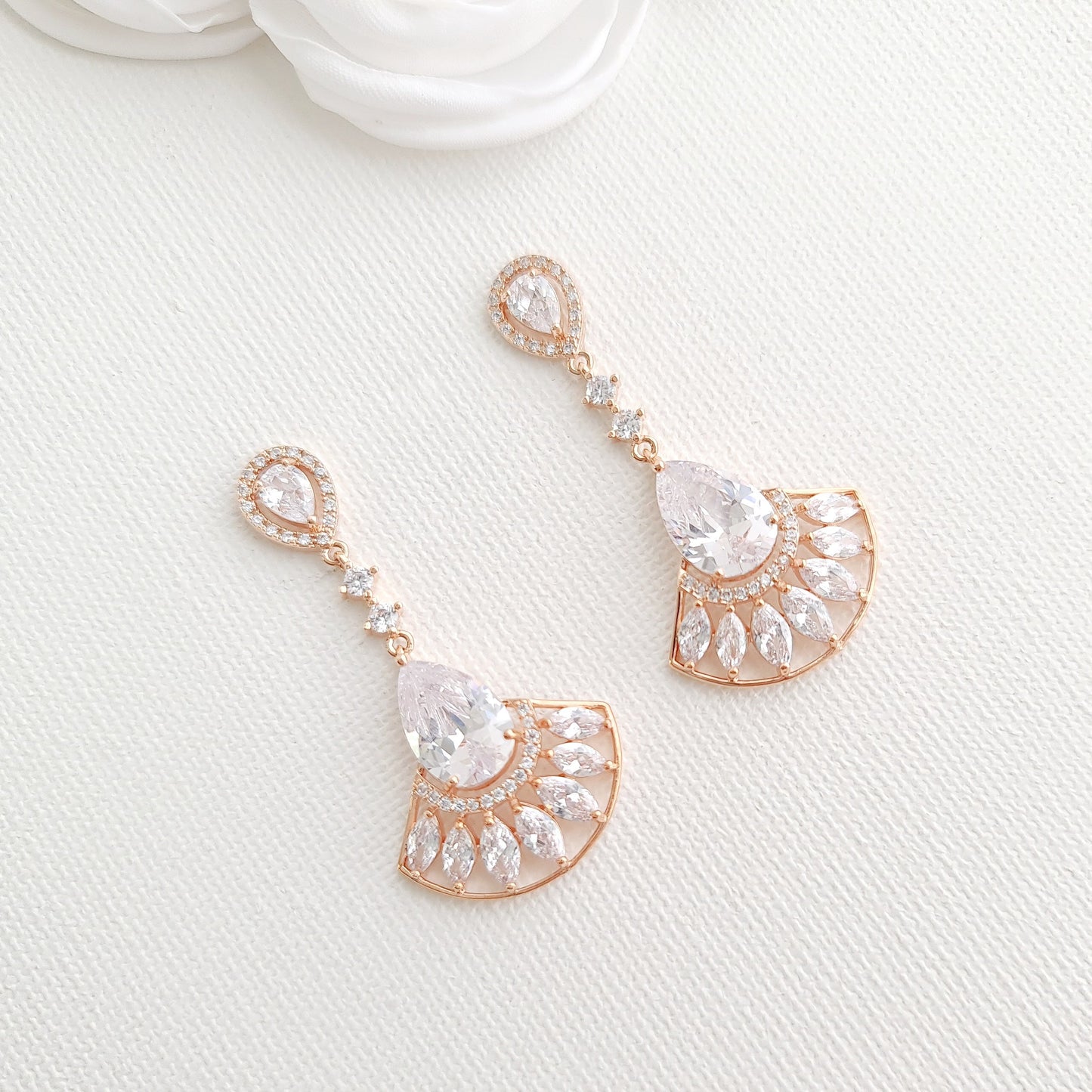 Jewellery Set in Rose Gold-Ilana