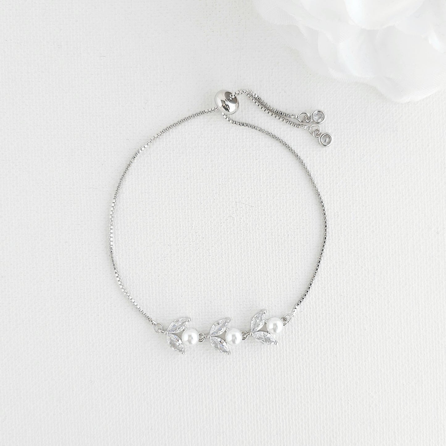 Dainty Rose Gold Bracelet for Brides and Bridemaids- Liela