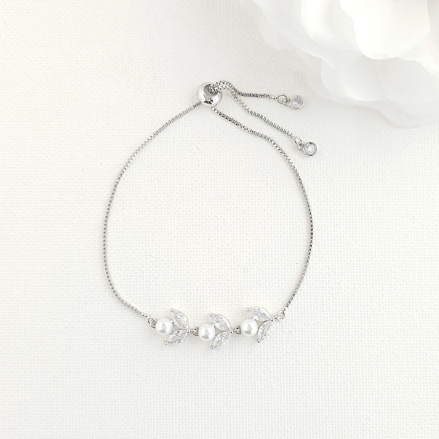 Dainty Rose Gold Bracelet for Brides and Bridemaids- Liela