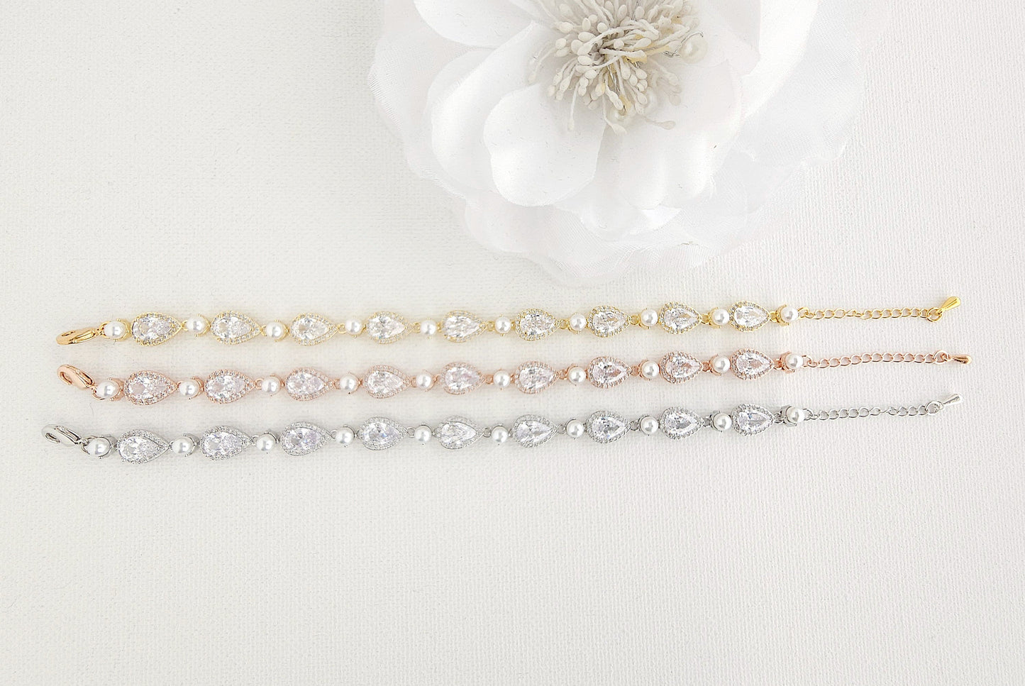 Gold and Pearl Bracelet-Emma