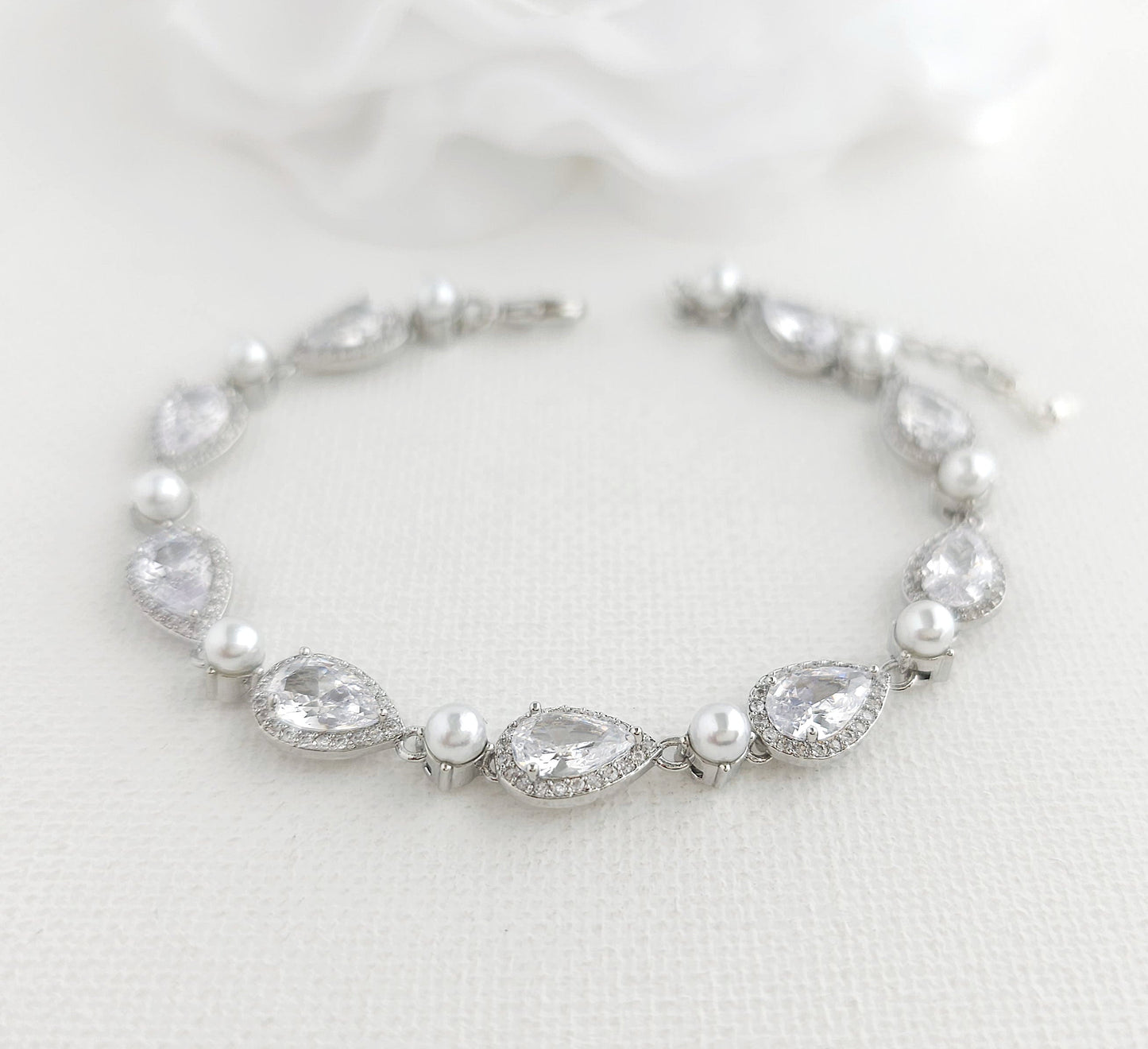 Gold and Pearl Bracelet-Emma