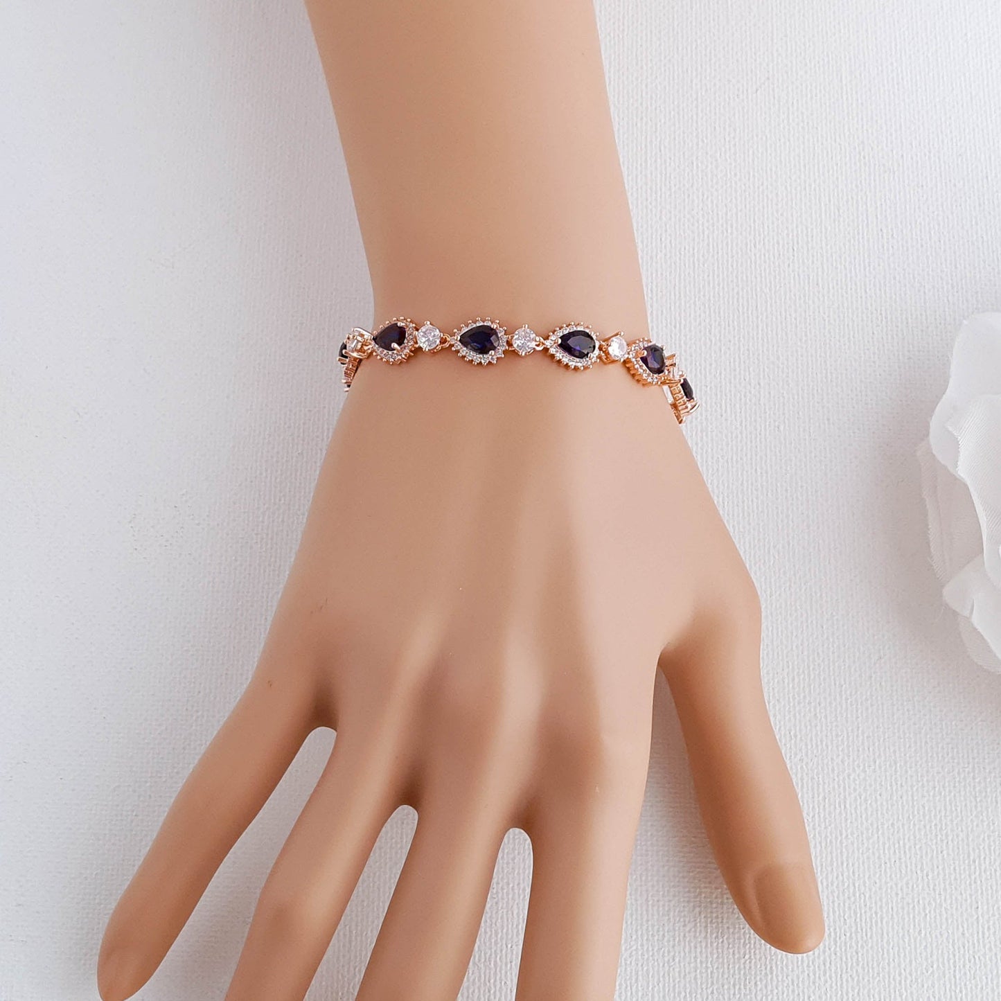 Elegant Blue Bridal Jewellery Set Something Blue for Weddings-Aoi