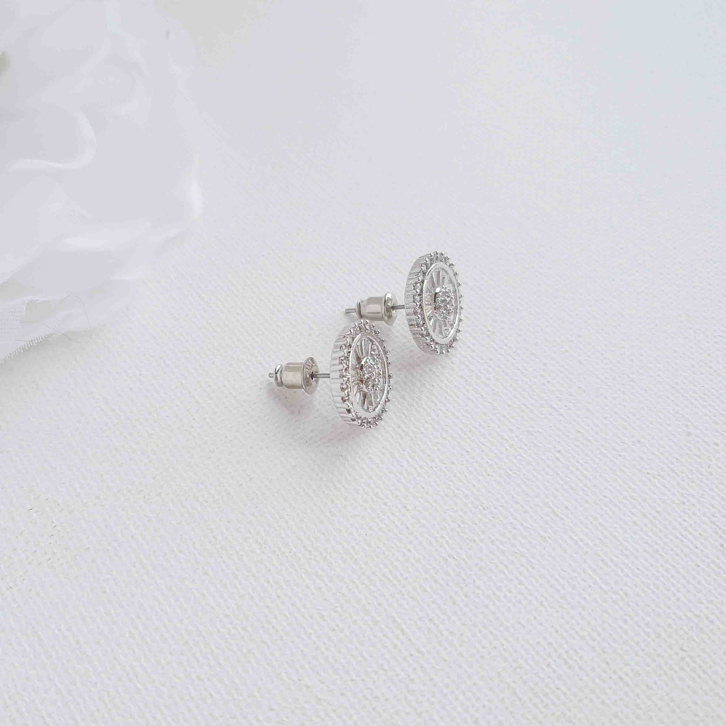 Round Stud Earrings-Aylin