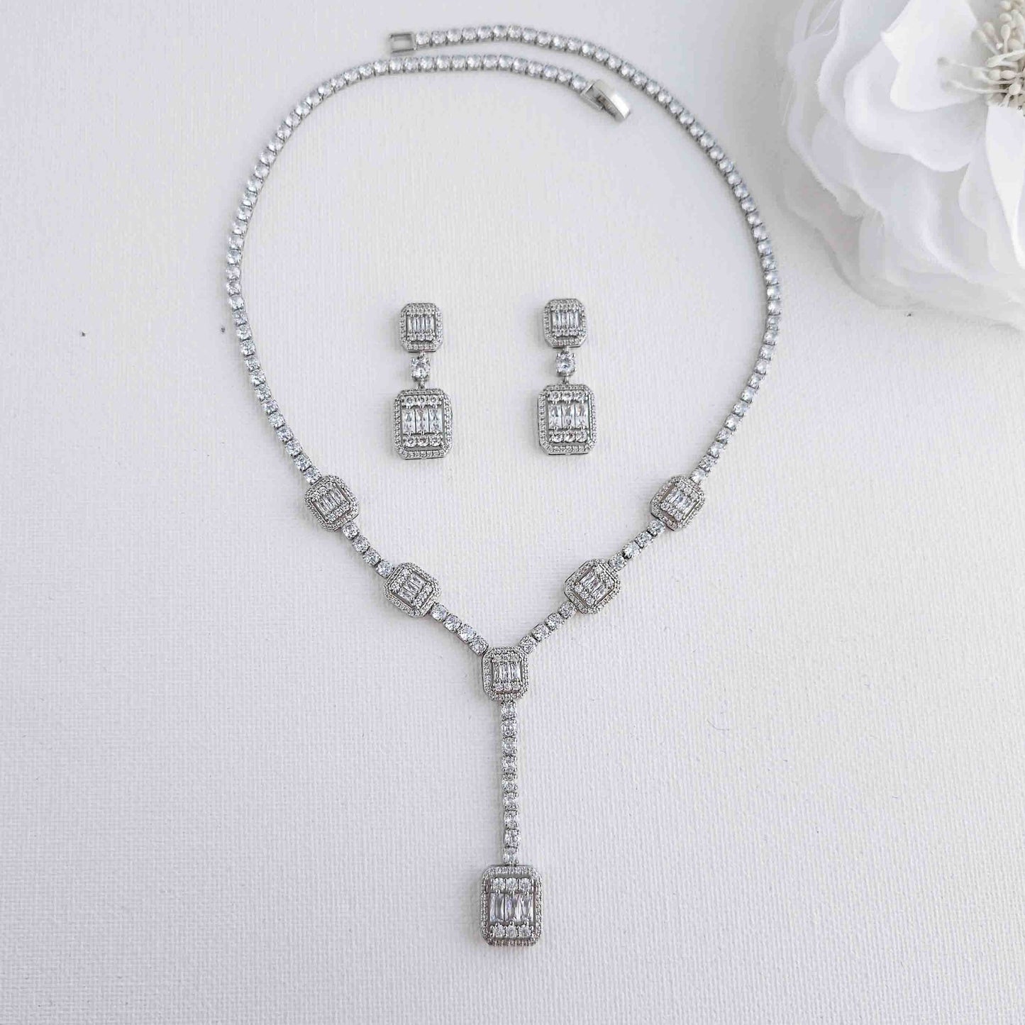 Art Deco Wedding Jewellery Set-Edith