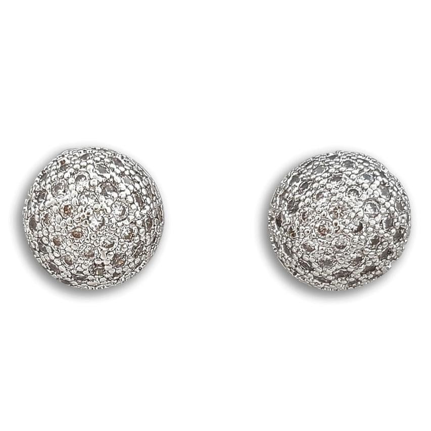 Pave Stud Earrings Pamela