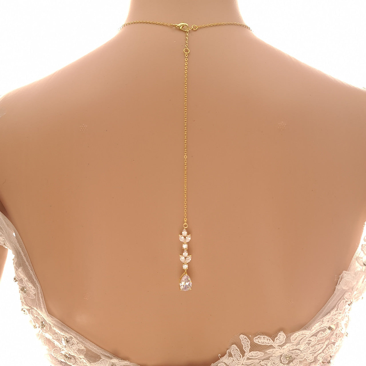 Bridal Necklace Set with Earrings Bracelet-Anya