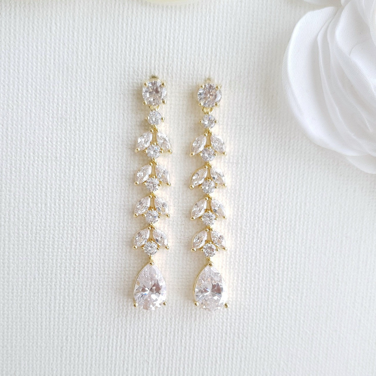 Marquise Earrings for Weddings- Kira