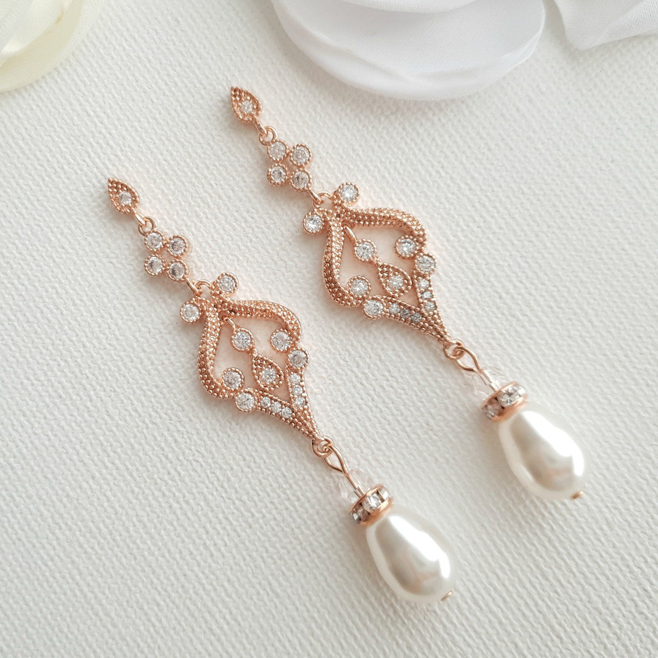 Vintage Wedding Earrings-Elizabeth