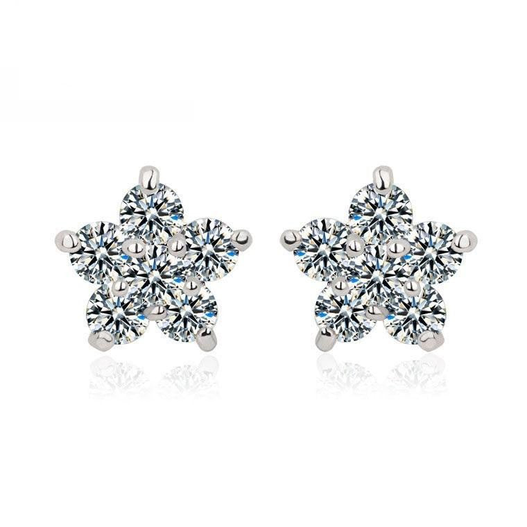 cluster stud earrings