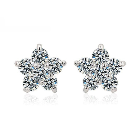 cluster stud earrings