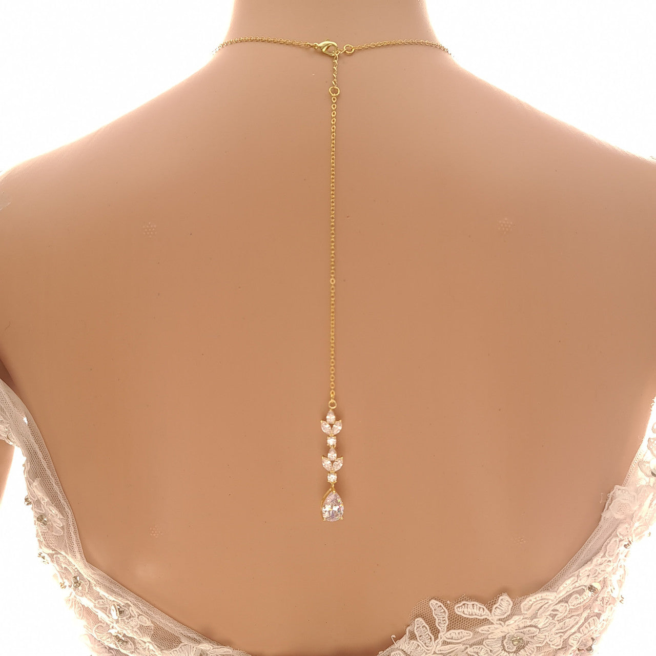 Simple Rose Gold Wedding Jewellery Set for The Bride-Anya