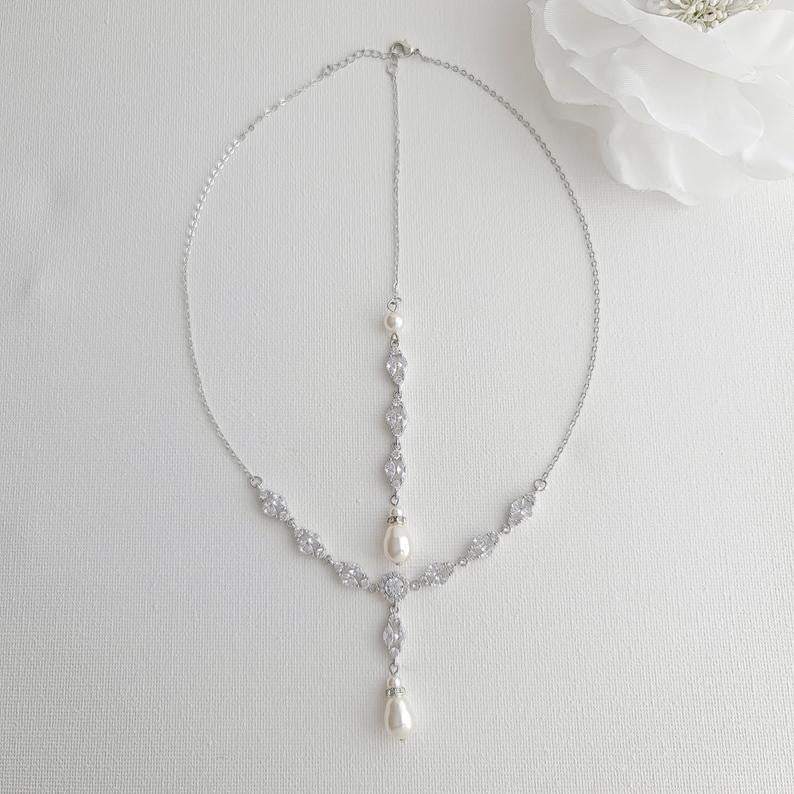 Necklace For Backless & Strapless Wedding Dress-Hayley