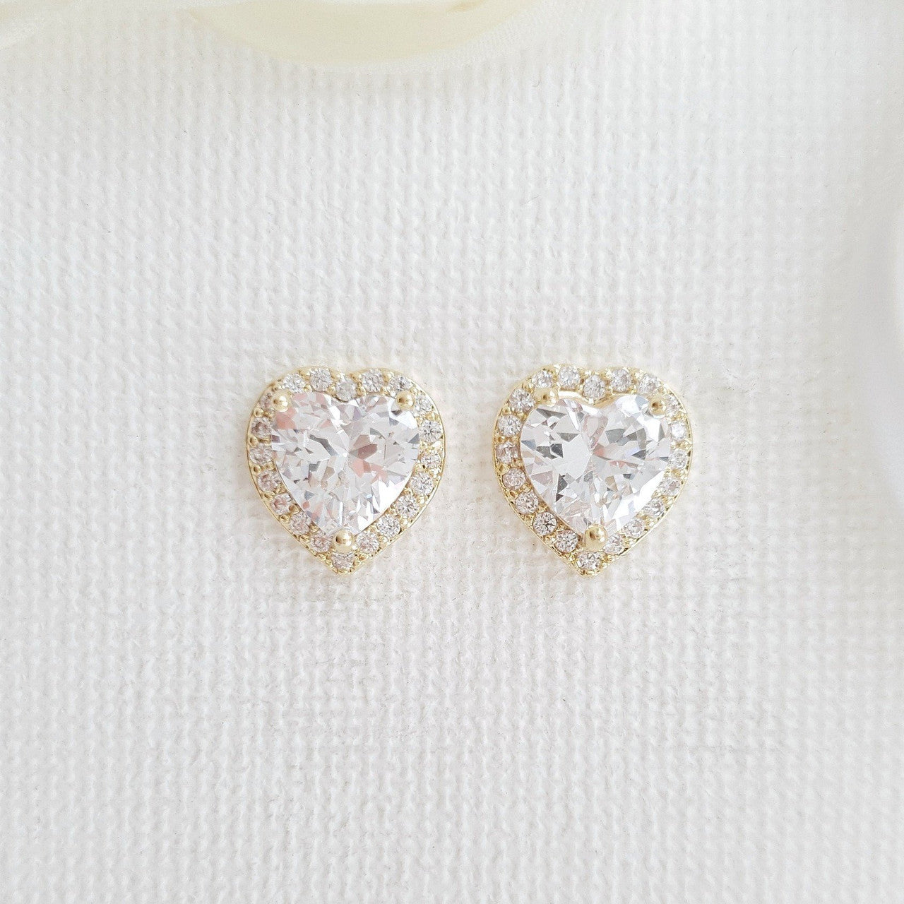 Heart Stud Earrings & Pendants Set-Diana