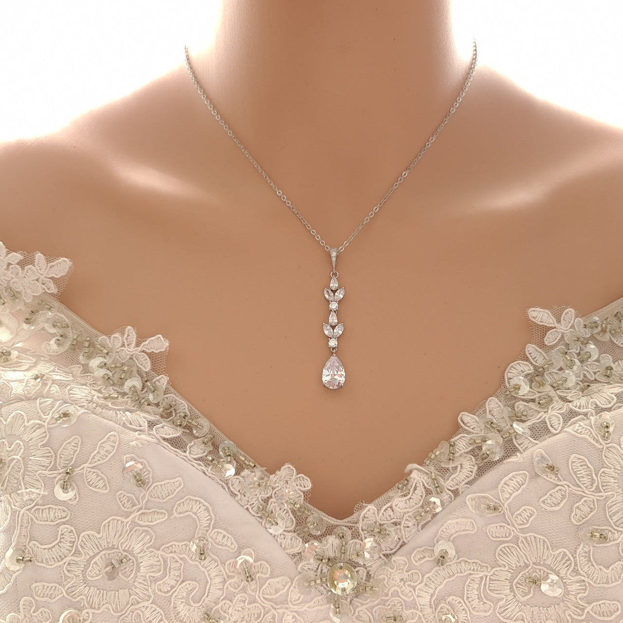 Simple Rose Gold Wedding Jewellery Set for The Bride-Anya