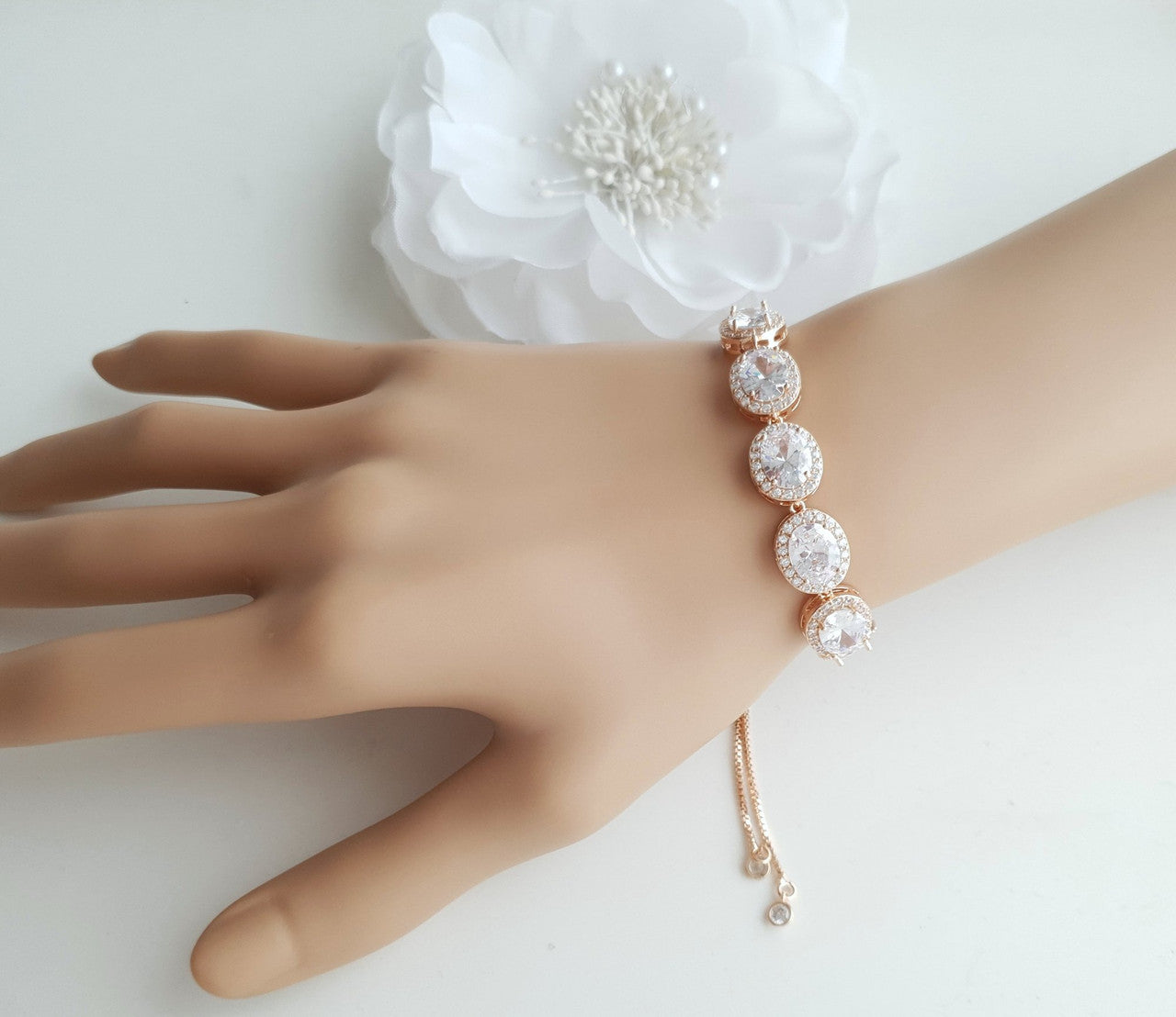 Oval Bridal Jewellery Set-Emily