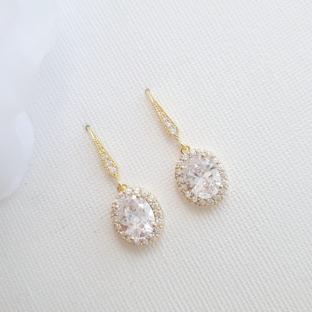 Small Gold Dangle Earrings Emily