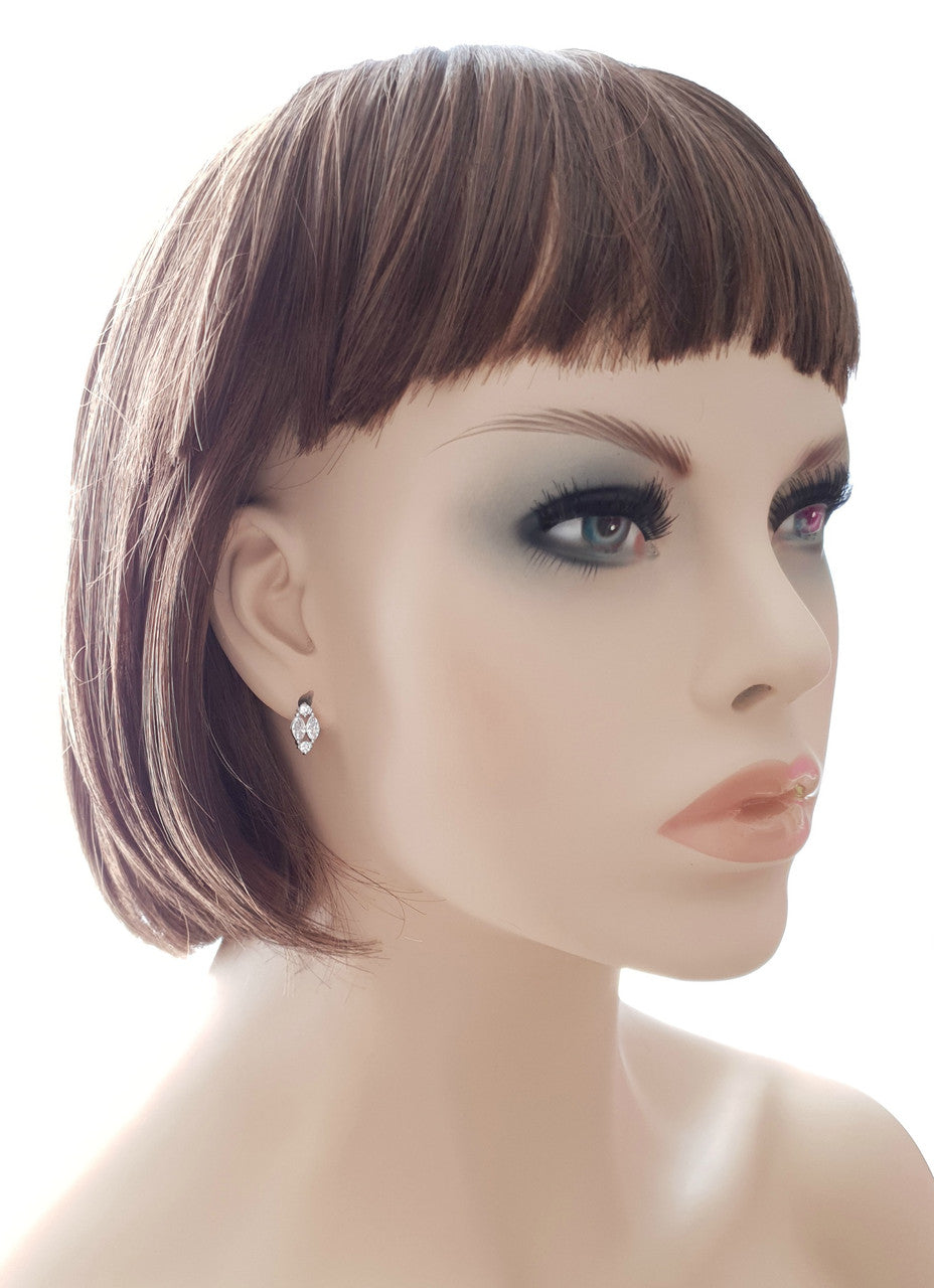 Diamond Shaped Stud Earrings-Hayley