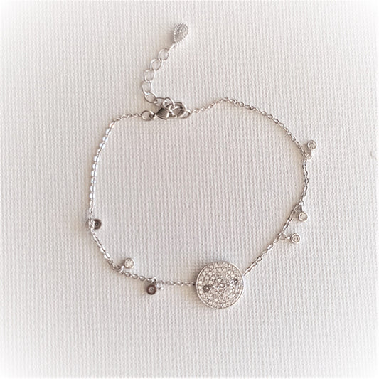 Chain Charm Silver Bracelet-Beatrice