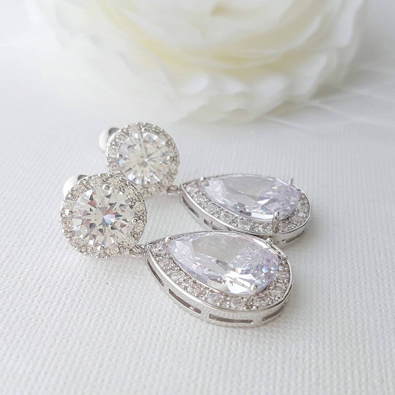 Drop Earrings for Brides and Weddings- Poetry Designs