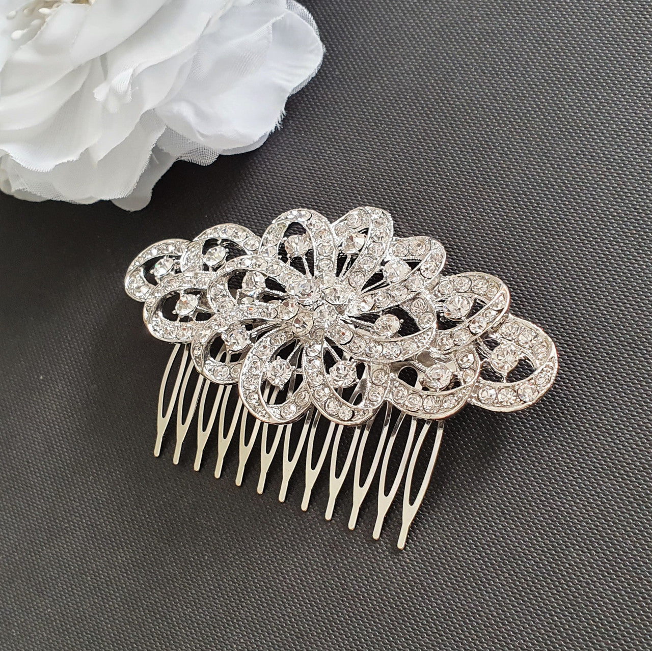 Vintage Bridal Comb for Weddings- Abby