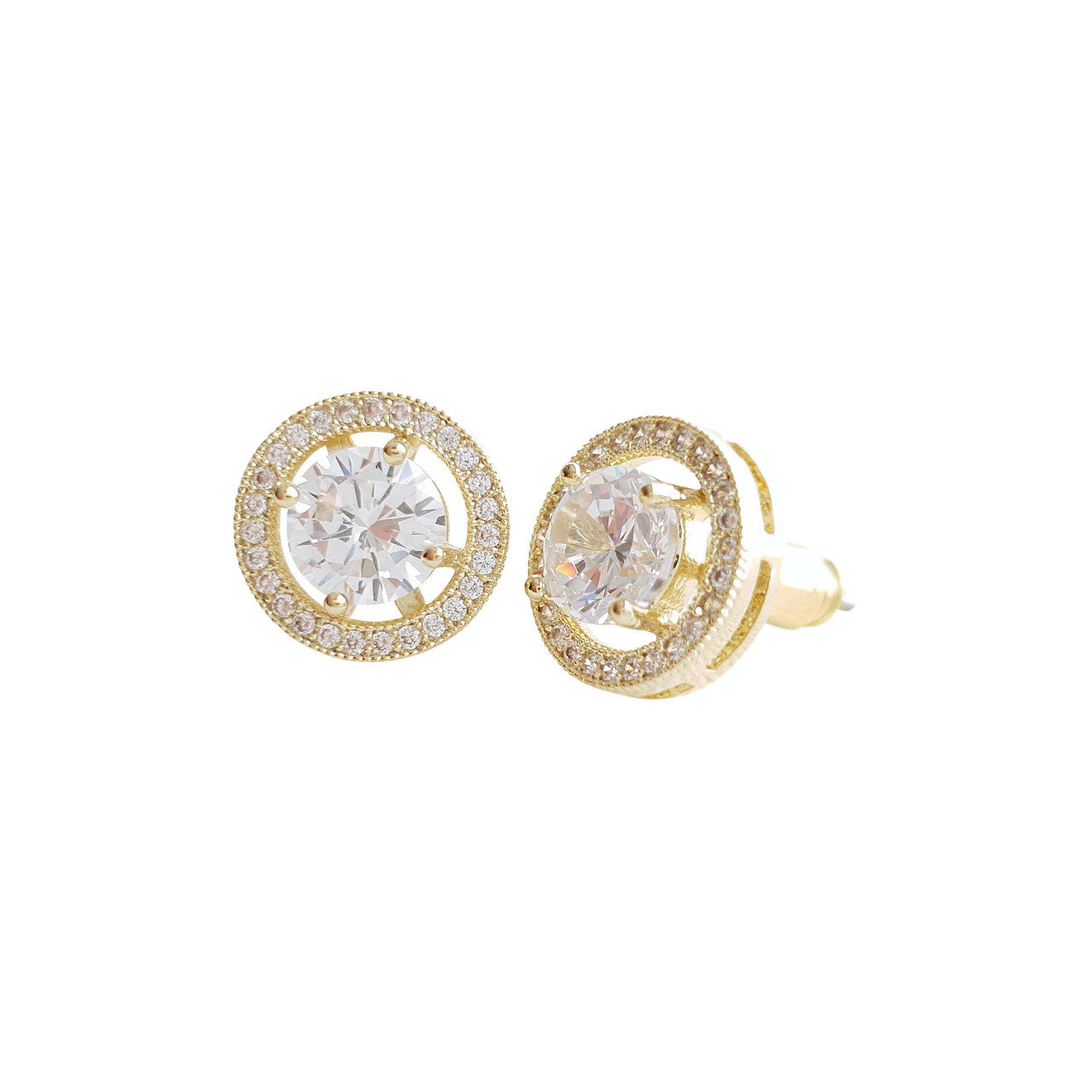 Round Stud Earrings- Denise