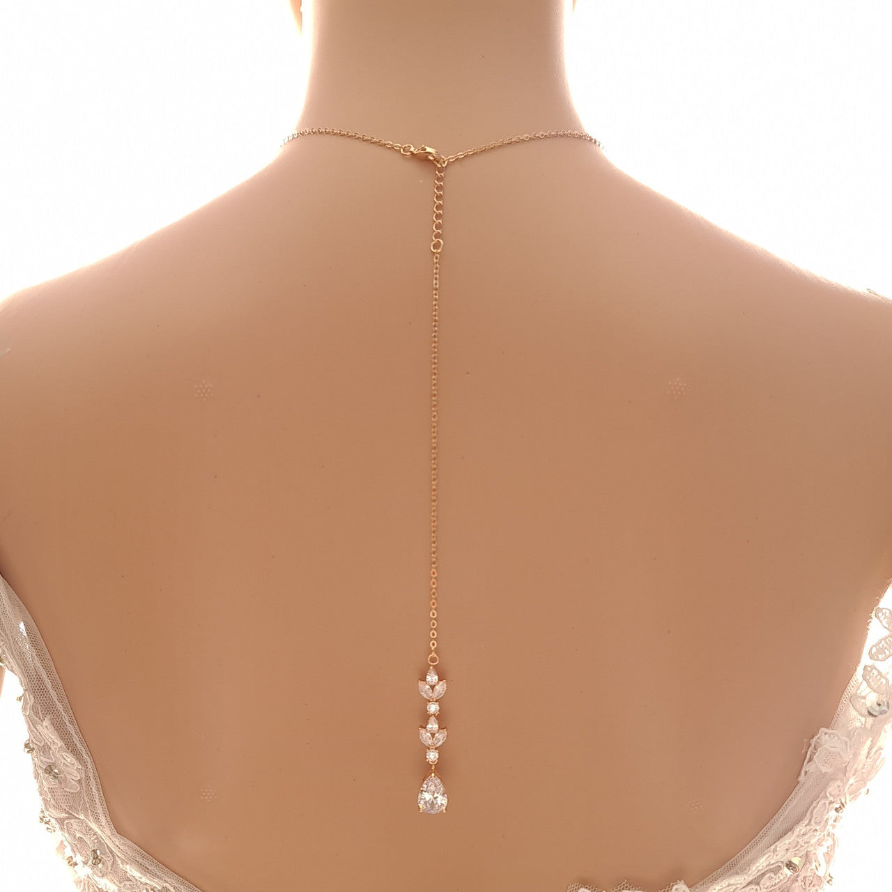 Bridal Necklace Set with Earrings Bracelet-Anya