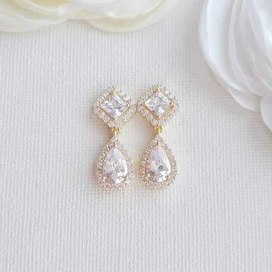 Gold Bridesmaids Earrings- Kala