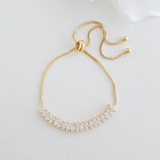 Adjustable Gold Bracelet- Katie