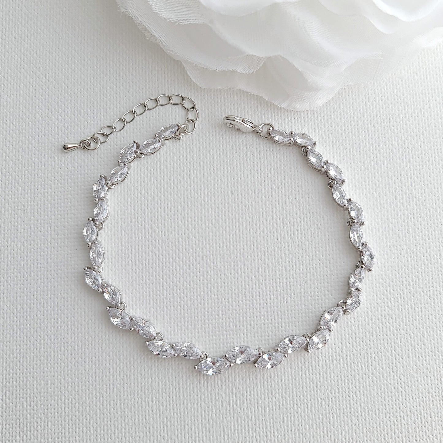 Rose Gold Bridal Party Jewellery Set-Taylor
