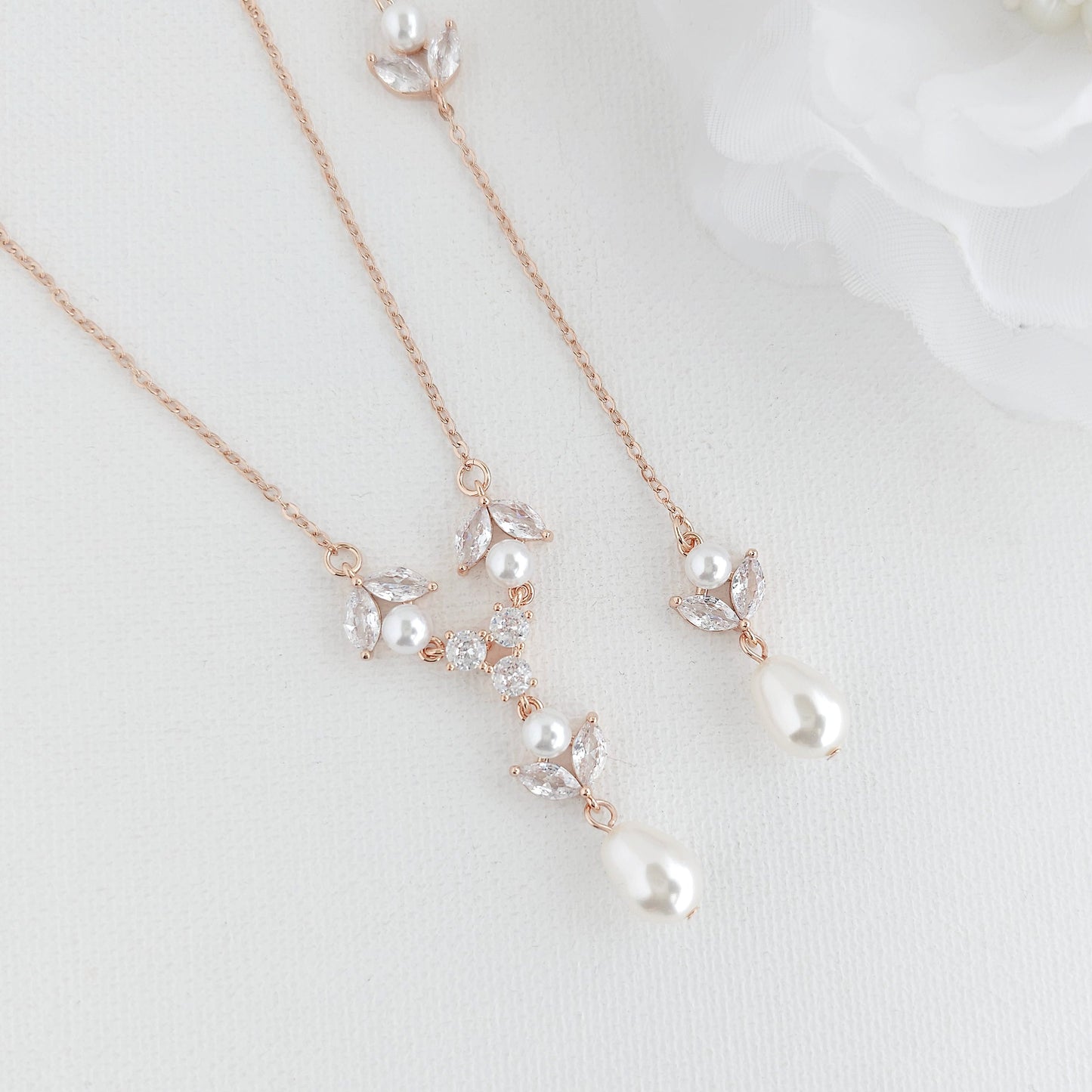Delicate Back Jewellery for Wedding Dress-Leila
