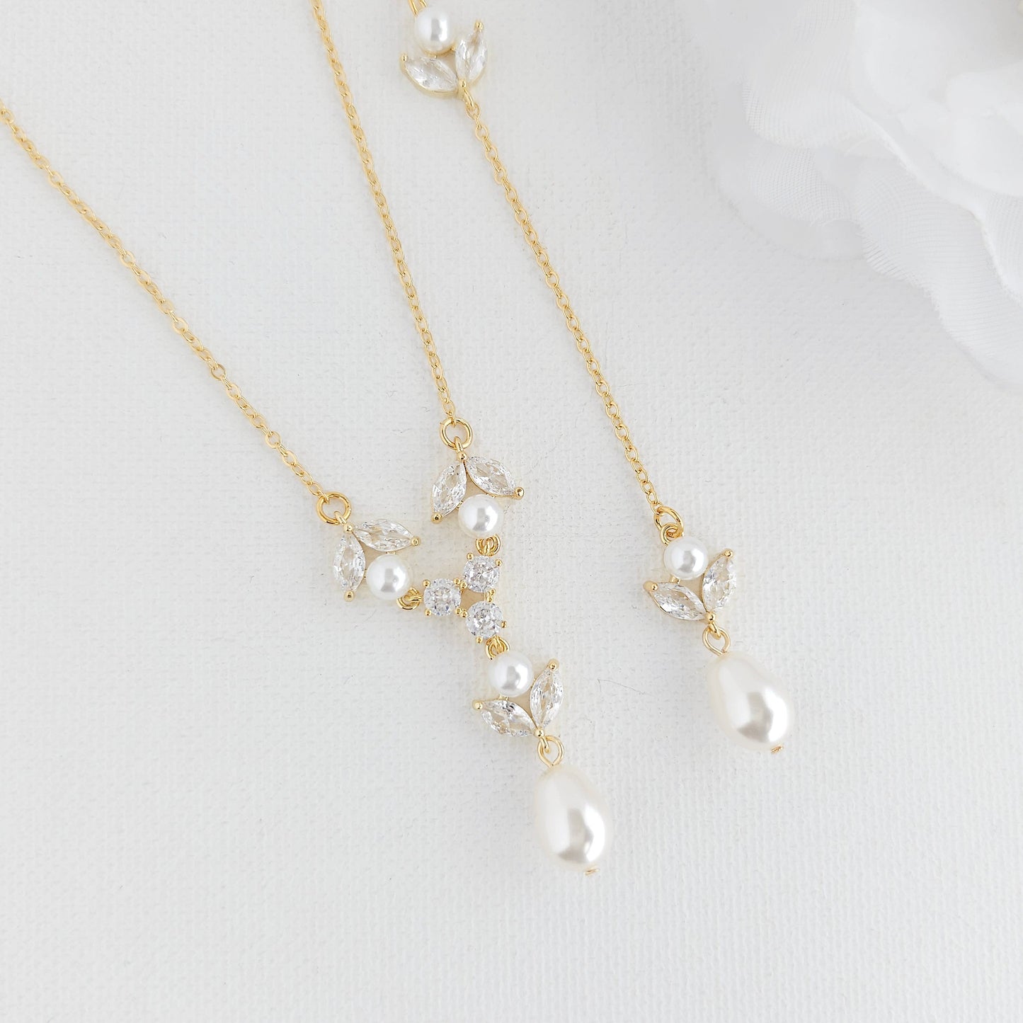 Delicate Back Jewellery for Wedding Dress-Leila