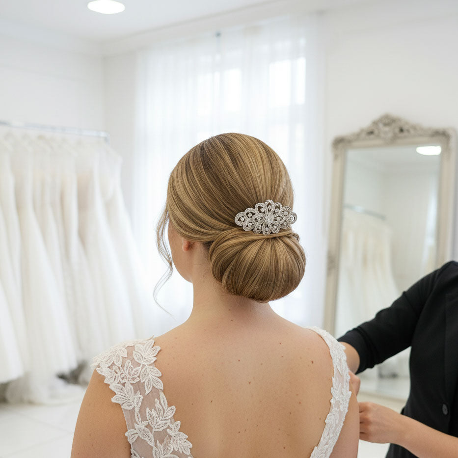 Vintage Bridal Comb for Weddings- Abby