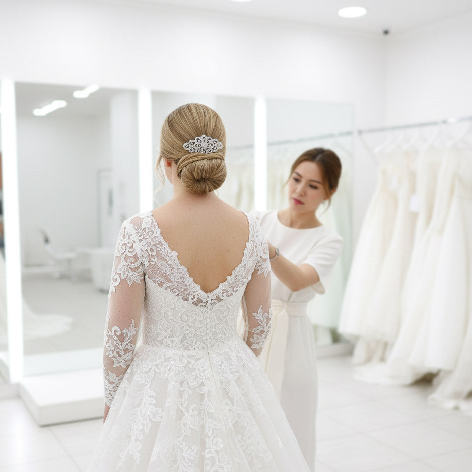 Vintage Bridal Comb for Weddings- Abby