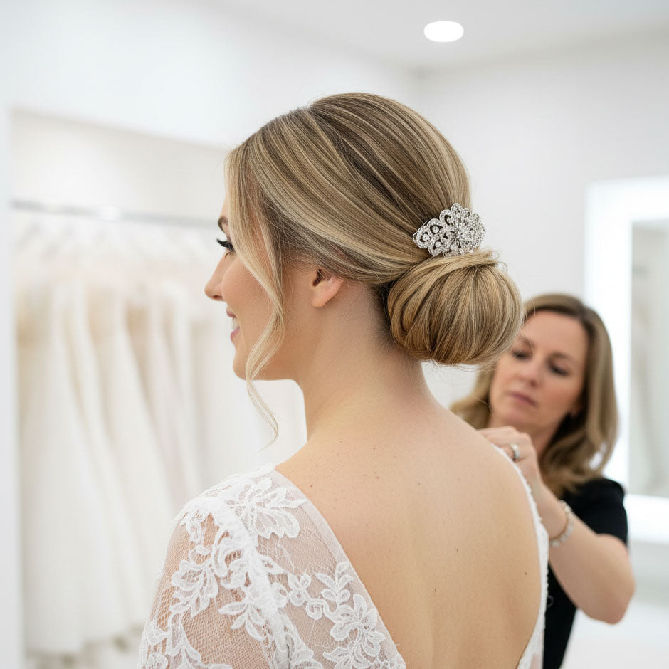 Vintage Bridal Comb for Weddings- Abby