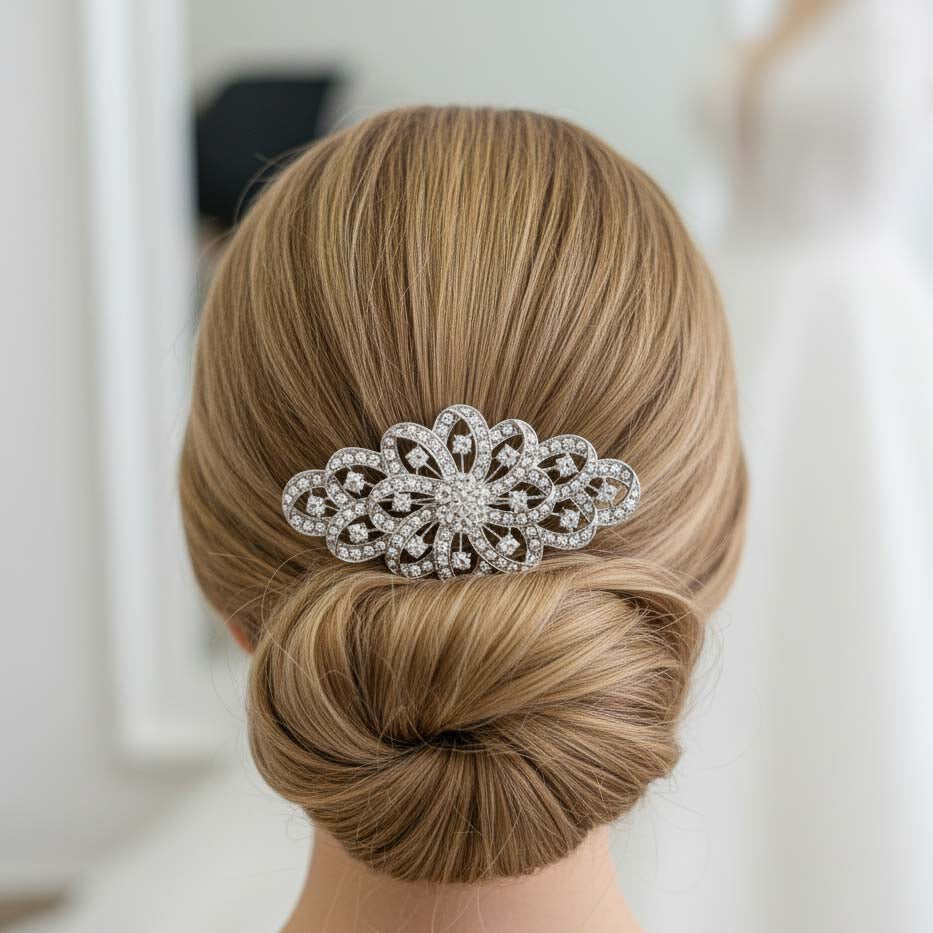Vintage Bridal Comb for Weddings- Abby