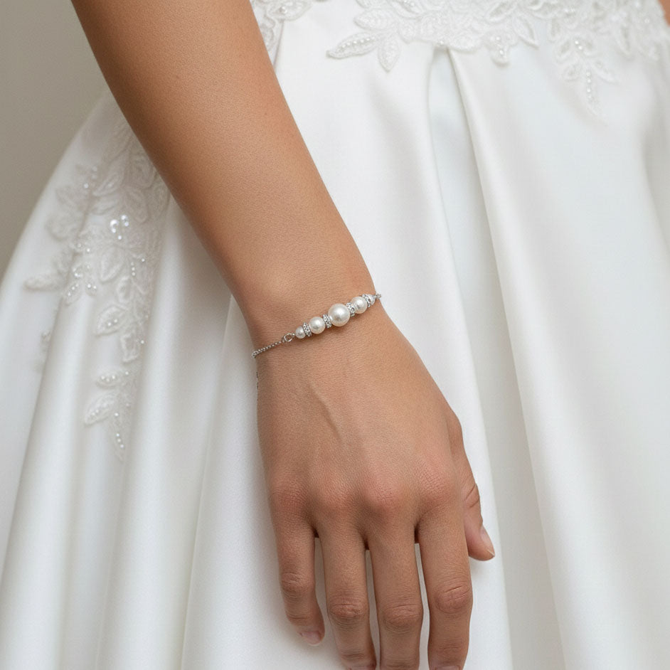 14K Gold and Pearl Bracelet- Ava