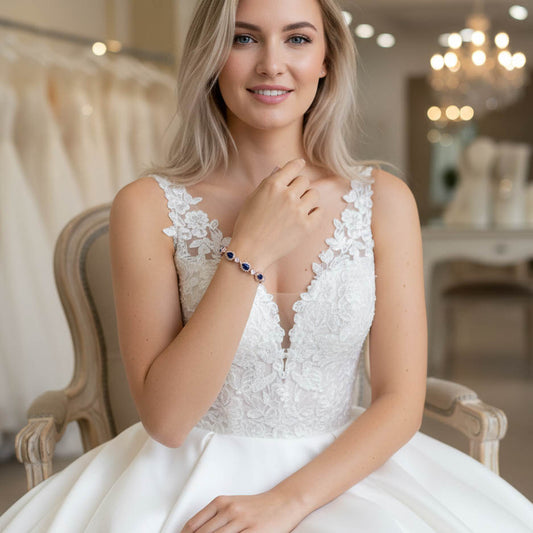 Blue Bridal Bracelet-AOI