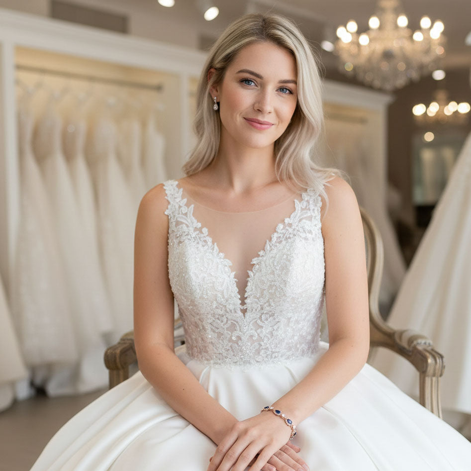 Blue Bridal Bracelet-AOI