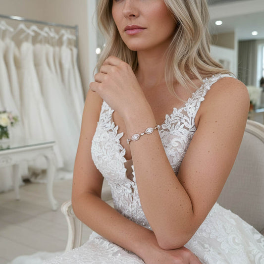 Wedding Gold Bracelet For Brides-Harriet