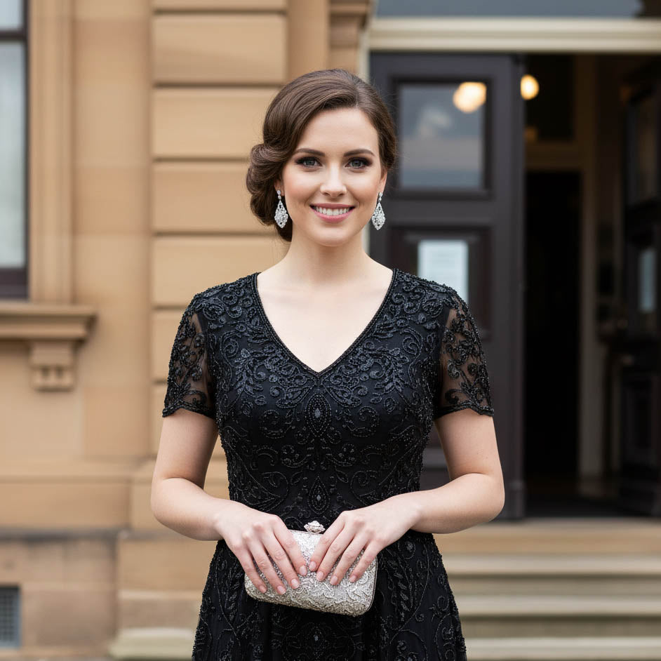 Vintage-Inspired Chandelier Cubic Zirconia Earrings for Brides & Special Events - Eloise