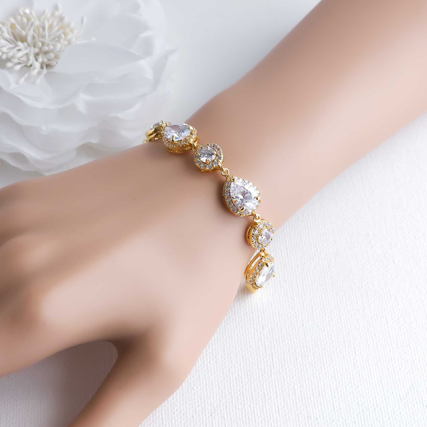 Gold Bracelet for Women and Brides-Emerita