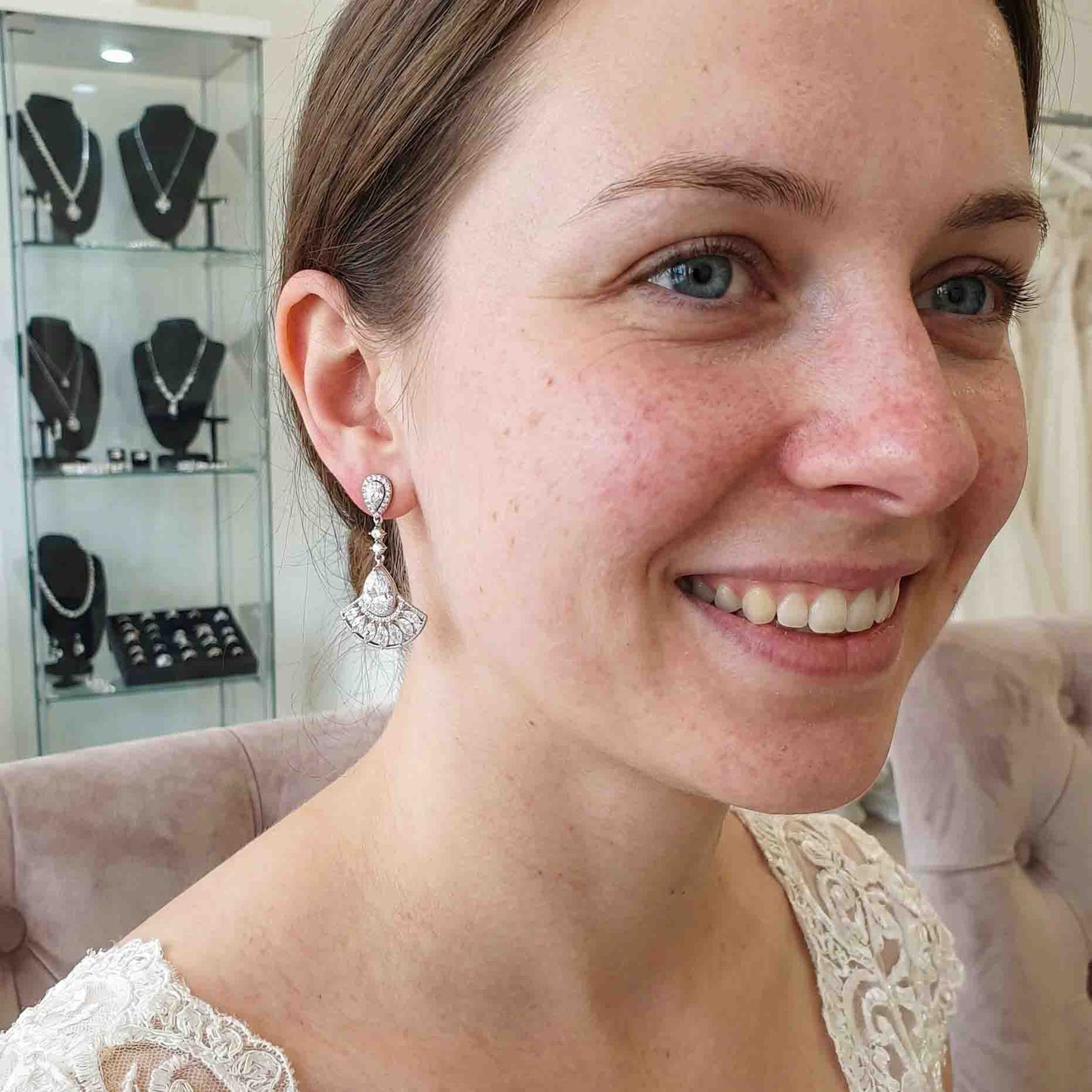 Sparkling Cubic Zirconia Jewellery Set for Weddings & Special Occasions - Ilana